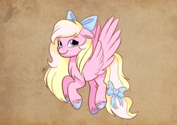 Size: 2048x1448 | Tagged: safe, artist:haruh_ink, oc, oc only, oc:bay breeze, pegasus, pony, bow, solo