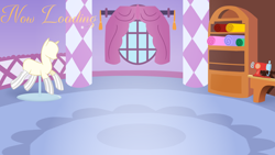 Size: 4096x2304 | Tagged: safe, artist:candy meow, legends of equestria, g4, boutique, carousel boutique, clothes, curtains, loading screen, mannequin, no pony, sewing machine, shelf, socks, table, window