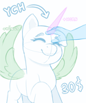 Size: 2000x2400 | Tagged: safe, artist:rivin177, oc, alicorn, earth pony, pegasus, pony, unicorn, commission, eyes closed, hooves up, horn, sketch, smiling, template, wings, ych example, ych sketch, your character here