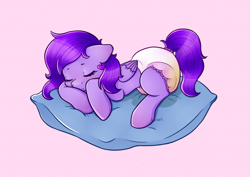 Size: 3507x2480 | Tagged: oc name needed, safe, artist:kirari_chan, oc, oc only, pegasus, pony, bedwetting, blushing, commission, cute, diaper, diaper fetish, dream, ear blush, ear piercing, earring, eyelashes, fetish, folded wings, full body, full diaper, heart, high res, jewelry, leaking, leaky diaper, lying, lying down, non-baby in diaper, one ear down, peeing in diaper, pegasus oc, piercing, pillow, pink background, pissing, simple background, sleeping, sleepy, solo, urine, wet, wet diaper, wet dream, wetting, wings, ych result