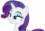 Size: 8119x5720 | Tagged: safe, artist:andoanimalia, rarity, pony, unicorn, g4, it isn't the mane thing about you, bust, female, grin, horn, lidded eyes, mare, simple background, smiling, solo, transparent background, vector