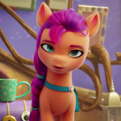 Size: 804x804 | Tagged: safe, screencap, sunny starscout, earth pony, pony, g5, my little pony: a new generation, spoiler:my little pony: a new generation, cropped, cute, female, looking at you, mare, solo, sunnybetes