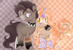 Size: 4567x3150 | Tagged: safe, edit, oc, oc only, earth pony, hybrid, original species, pony, unicorn, zebra, base used, couple