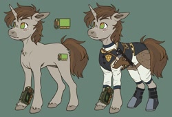 Size: 2000x1357 | Tagged: safe, artist:eggoatt, oc, oc:littlepip, pony, unicorn, fallout equestria, armor, female, mare, solo