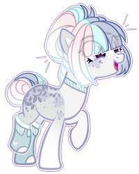 Size: 868x1087 | Tagged: safe, artist:toffeelavender, oc, oc only, earth pony, pony, base used, choker, clothes, earth pony oc, eye clipping through hair, eyelashes, raised hoof, simple background, socks, solo, transparent background