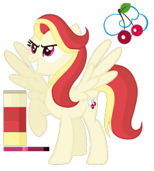 Size: 900x1000 | Tagged: safe, artist:monochrome-sunsets, oc, pegasus, pony, female, magical lesbian spawn, mare, offspring, parent:cherry jubilee, parent:rainbow dash, simple background, solo, transparent background