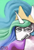 Size: 1280x1903 | Tagged: safe, artist:greatspacebeaver, princess celestia, alicorn, pony, g4, bags under eyes, female, solo, unamused