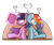 Size: 2400x2000 | Tagged: safe, artist:ronin20181, rainbow dash, twilight sparkle, alicorn, pegasus, pony, g4, book, duo, female, high res, lesbian, magic, partial background, reading, ship:twidash, shipping, telekinesis, transparent background, twilight sparkle (alicorn)