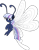 Size: 787x1016 | Tagged: safe, artist:foxyfell1337, oc, oc:silverlay, breezie, original species, pony, umbra pony, g4, breeziefied, simple background, solo, species swap, transparent background