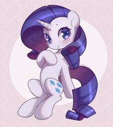 Size: 2026x2275 | Tagged: safe, artist:cherrnichka, rarity, pony, unicorn, g4, blushing, cute, female, high res, looking at you, mare, raribetes, solo