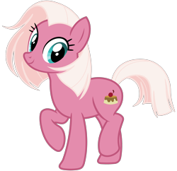 Size: 3000x2900 | Tagged: safe, artist:cheezedoodle96, fuchsia frost, earth pony, pony, g4, .svg available, female, friendship student, full body, high res, hooves, looking at you, mare, raised hoof, raised leg, show accurate, simple background, smiling, smiling at you, solo, standing, standing on two hooves, svg, tail, transparent background, vector