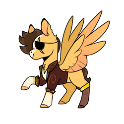 Size: 922x923 | Tagged: safe, artist:goldlines005, oc, oc only, pegasus, pony, base used, clothes, eye scar, eyepatch, male, raised hoof, scar, simple background, solo, stallion, transparent background