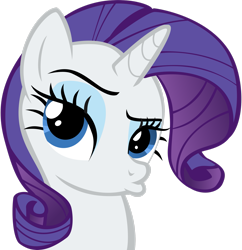Size: 2407x2491 | Tagged: safe, artist:lunabubble-ede96, rarity, pony, unicorn, g4, suited for success, bust, duckface, female, high res, mare, simple background, solo, transparent background, vector