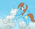 Size: 685x579 | Tagged: safe, artist:bedupolker, oc, oc only, cloud pony, pegasus, pony, brown mane, brown tail, cloud, hooves, on a cloud, pegasus oc, solo, spread wings, tail, wings