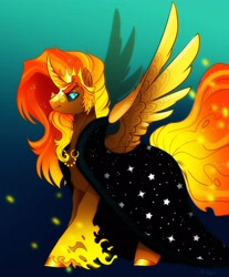 Size: 3384x4096 | Tagged: safe, artist:opalacorn, oc, oc only, alicorn, pony, alicorn oc, horn, solo, wings