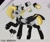 Size: 2000x1666 | Tagged: safe, artist:n_thing, oc, oc only, oc:tlen borowski, pegasus, pony, belt, black and yellow, black eyeshadow, clothes, collar, collar ring, colored wings, ear piercing, earring, eyebrow slit, eyebrows, eyeshadow, jacket, jewelry, leather jacket, makeup, pegasus oc, piercing, red sclera, reference sheet, ripped stockings, solo, stockings, thigh highs, torn clothes, two toned wings, wings