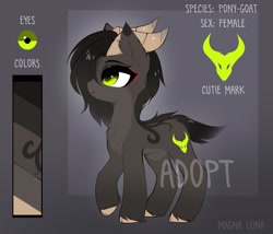 Size: 3018x2580 | Tagged: safe, artist:magnaluna, oc, oc only, pony, adoptable, solo