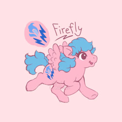Size: 640x640 | Tagged: safe, artist:celesse, firefly, pegasus, pony, g1, solo
