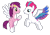 Size: 1280x888 | Tagged: safe, artist:ectttan, pipp petals, zipp storm, pegasus, pony, g4, g5, my little pony: a new generation, blaze (coat marking), blue eyes, brothers, clothes, coat markings, colored wings, duo, duo male, facial markings, flying, g5 to g4, glowing, green eyes, jewelry, male, multicolored hair, multicolored wings, pink hair, pip corolla, purple hair, royal brothers (g5), rule 63, siblings, simple background, smiling, smirk, socks (coat markings), spread wings, stallion, transparent background, vector, wings, zip cyclone