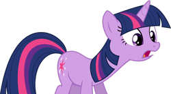 Size: 3296x1819 | Tagged: safe, artist:lunabubble-ede96, twilight sparkle, pony, unicorn, g4, female, mare, open mouth, simple background, solo, transparent background, unicorn twilight, vector