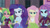 Size: 3410x1920 | Tagged: safe, screencap, fluttershy, lemon zest, rainbow dash, rarity, sunny flare, equestria girls, g4, my little pony equestria girls: friendship games, bracelet, butterfly hairpin, canterlot high, clothes, crossed arms, crystal prep academy uniform, cutie mark on clothes, eyeshadow, female, hairpin, hand on hip, headphones, high res, jewelry, makeup, necktie, offscreen character, school tie, school uniform, schoolgirl, skirt, smiling, tank top