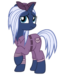 Size: 832x960 | Tagged: safe, artist:foxyfell1337, rarity, original species, pony, umbra pony, g4, alternate timeline, crystal war timeline, rarity the riveter, simple background, solo, transparent background