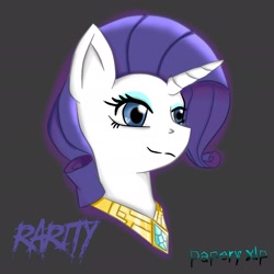 Size: 2048x2048 | Tagged: safe, artist:papery xlp, rarity, pony, unicorn, g4, high res