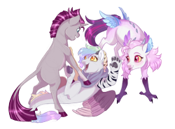 Size: 3100x2300 | Tagged: safe, artist:gigason, oc, oc only, draconequus, pony, unicorn, colt, draconequus oc, female, foal, high res, horn, male, simple background, transparent background, unicorn oc