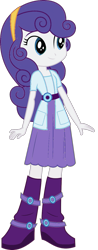 Size: 559x1429 | Tagged: safe, artist:assassins-creed1999, rarity, sweetie belle, equestria girls, g4, clothes, palette swap, recolor, shirt, simple background, solo, sweetie belle's boots, transparent background