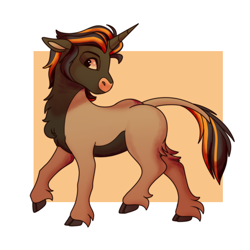 Size: 1400x1400 | Tagged: safe, artist:uunicornicc, oc, pony, unicorn, cloven hooves, male, solo, stallion