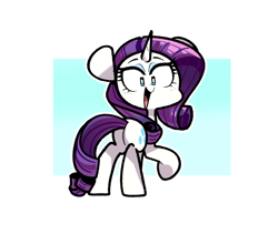 Size: 1270x1073 | Tagged: safe, artist:sourspot, rarity, pony, unicorn, g4, cute, female, looking at you, looking back, looking back at you, mare, open mouth, raribetes, solo