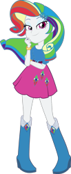 Size: 575x1391 | Tagged: safe, artist:assassins-creed1999, rarity, equestria girls, g4, belt, boots, clothes, clothes swap, high heel boots, palette swap, rarity's purple boots, recolor, shirt, shoes, simple background, skirt, solo, transparent background