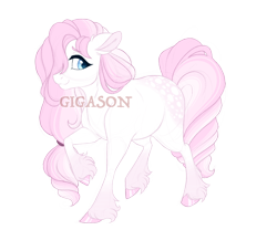 Size: 3600x3000 | Tagged: safe, artist:gigason, oc, oc:lily white, earth pony, pony, female, high res, mare, obtrusive watermark, offspring, parent:double diamond, parent:fluttershy, simple background, solo, transparent background, watermark
