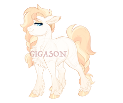 Size: 3100x2600 | Tagged: safe, artist:gigason, oc, oc:rubinette, earth pony, pony, female, high res, mare, obtrusive watermark, offspring, parent:applejack, parent:double diamond, simple background, solo, transparent background, watermark