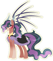 Size: 1304x1500 | Tagged: safe, artist:stormcloud-yt, oc, oc only, hybrid, pony, base used, clothes, interspecies offspring, offspring, parent:discord, parent:princess celestia, parents:dislestia, simple background, transparent background