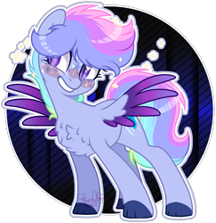 Size: 1461x1502 | Tagged: safe, artist:stormcloud-yt, oc, oc only, pegasus, pony, base used, chest fluff, colored hooves, colored wings, eyelashes, female, grin, mare, pegasus oc, simple background, smiling, transparent background, two toned wings, wings