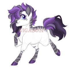 Size: 2711x2627 | Tagged: safe, artist:gigason, oc, oc:zuri, hybrid, zony, high res, magical lesbian spawn, obtrusive watermark, offspring, parent:rarity, parent:zecora, simple background, solo, transparent background, watermark