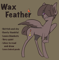 Size: 1591x1620 | Tagged: safe, artist:wax feather, oc, oc:wax feather, pegasus, pony, concave belly, lanky, male, skinny, text, thin, thin legs