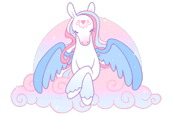 Size: 1600x1068 | Tagged: safe, artist:horseytown, star catcher, pegasus, pony, g3, cloud, simple background, solo, trans star catcher, transgender, transparent background