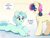 Size: 1280x960 | Tagged: safe, artist:lazybread, bon bon, lyra heartstrings, sweetie drops, earth pony, pony, unicorn, g4, chest fluff, dialogue, duo, ear fluff, female, leg fluff, lying down, mare, missing cutie mark, misspelling, origami, origami crane, prone, speech bubble, that pony sure does love humans, tongue out