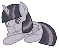 Size: 900x743 | Tagged: safe, anonymous artist, artist:jennieoo, edit, twilight sparkle, alicorn, original species, plush pony, pony, g4, discorded, discorded twilight, plushie, show accurate, simple background, solo, transparent background, twilight sparkle (alicorn), twilight tragedy, vector