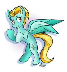 Size: 1272x1362 | Tagged: safe, artist:whirlwindflux, lightning dust, pegasus, pony, g4, female, mare, solo