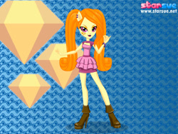 Size: 800x600 | Tagged: safe, artist:princess-night-luna, adagio dazzle, equestria girls, g4, alternate hairstyle, cutie mark, cutie mark background, fashion, female, looking at you, pose, solo, style