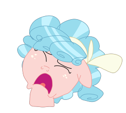 Size: 4000x3580 | Tagged: safe, artist:aonatsu_ki, cozy glow, pegasus, pony, g4, marks for effort, bow, bust, cozy glow's bow, eyes closed, female, filly, floppy ears, foal, freckles, hair bow, high res, open mouth, sad, simple background, transparent background
