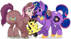 Size: 8900x4900 | Tagged: safe, artist:rainbowtashie, oc, oc:king speedy hooves, oc:queen galaxia (bigonionbean), oc:tommy the human, alicorn, pony, alicorn oc, butt, child, clothes, colt, commissioner:bigonionbean, cute, daaaaaaaaaaaw, ethereal mane, ethereal tail, family, father and child, father and son, female, flank, foal, fusion, fusion:big macintosh, fusion:flash sentry, fusion:princess cadance, fusion:princess celestia, fusion:princess luna, fusion:shining armor, fusion:trouble shoes, fusion:twilight sparkle, horn, jewelry, male, mare, married couple, mother and child, mother and son, plot, regalia, royalty, shoes, simple background, stallion, swinging, tail, transparent background, unshorn fetlocks, wings, wings down