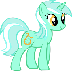 Size: 2457x2441 | Tagged: safe, artist:thebosscamacho, lyra heartstrings, pony, unicorn, g4, .svg available, female, high res, mare, simple background, solo, transparent background, vector