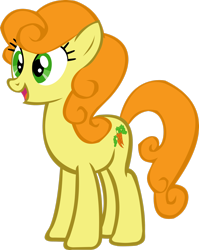 Size: 2184x2746 | Tagged: safe, artist:thebosscamacho, carrot top, golden harvest, earth pony, pony, g4, .svg available, female, high res, mare, open mouth, open smile, simple background, smiling, transparent background, vector