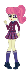 Size: 1080x2754 | Tagged: safe, alternate version, artist:gmaplay, diwata aino, equestria girls, g4, background human, clothes, crystal prep academy uniform, crystal prep shadowbolts, school uniform, simple background, solo, transparent background