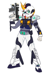 Size: 1950x2835 | Tagged: safe, artist:gmaplay, oc, oc only, oc:stardust memory, equestria girls, g4, armor, gun, helmet, simple background, solo, submachinegun, transparent background, weapon