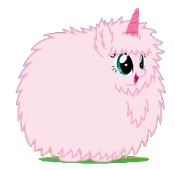 Size: 318x309 | Tagged: safe, artist:mixermike622, edit, oc, oc:fluffle puff, pink fluffy unicorns dancing on rainbows, g4, background removed, fake horn, not a vector, simple background, transparent background